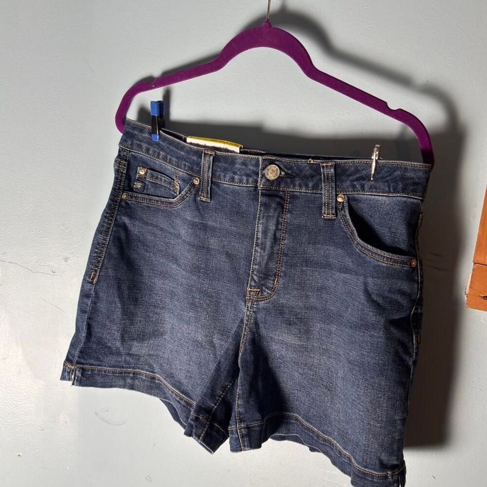 Seven7 Women's Navy and Blue Shorts
